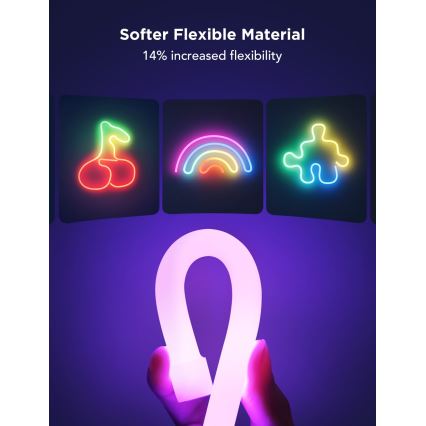 Govee - Neon 2 MATTER biegsamer LED-Streifen 3m RGBIC Wi-Fi IP67