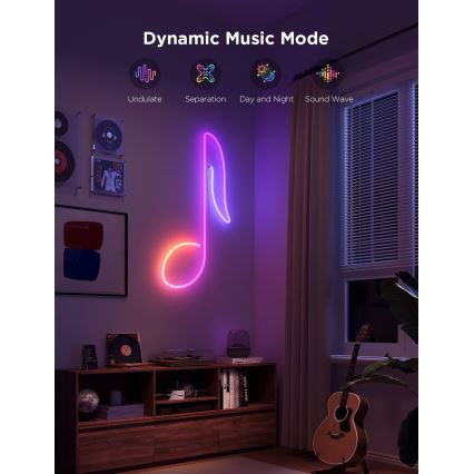 Govee - Neon 2 MATTER biegsamer LED-Streifen 3m RGBIC Wi-Fi IP67