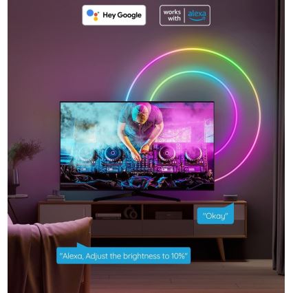 Govee - Neon SMART biegsamer LED-Streifen RGBIC 2m Wi-Fi IP67