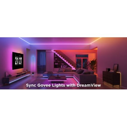 Govee - RGBICW Dimmbarer LED-Streifen COB 3780 Dioden 3m Wi-Fi Matter