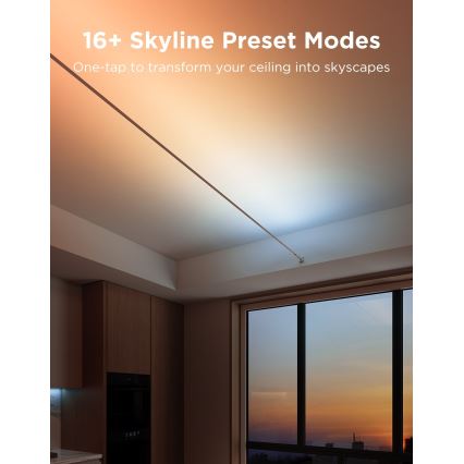 Govee – RGBICWW hängender LED-Streifen, 36 W / 24 V, 4 m, Skyline Matter, WLAN