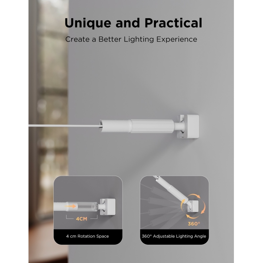 Govee – RGBICWW hängender LED-Streifen, 36 W / 24 V, 4 m, Skyline Matter, WLAN