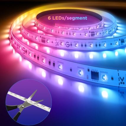 Govee - RGBWWIC Dimmbarer LED-Streifen Streifen Beleuchtung 2 Pro 5m Wi-Fi Matter