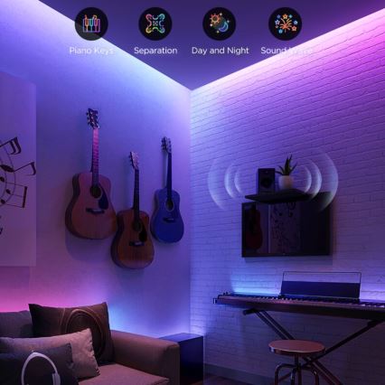 Govee - RGBWWIC Dimmbarer LED-Streifen Streifen Beleuchtung 2 Pro 5m Wi-Fi Matter
