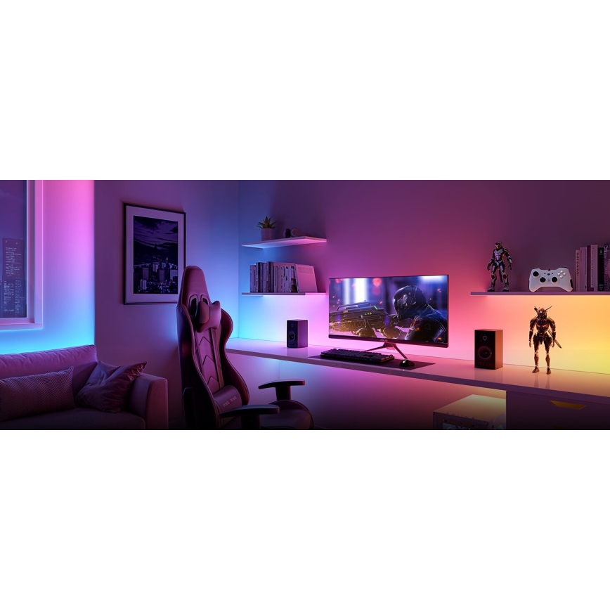 Govee - RGBWWIC Dimmbarer LED-Streifen Streifen Beleuchtung 2 Pro 5m Wi-Fi Matter