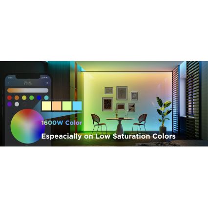 Govee - RGBWWIC Dimmbarer LED-Streifen Streifen Beleuchtung 2 Pro 5m Wi-Fi Matter