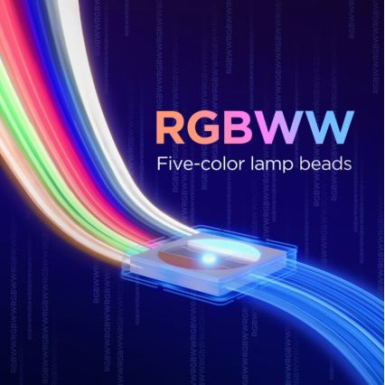 Govee - RGBWWIC Dimmbarer LED-Streifen Streifen Beleuchtung 2 Pro 5m Wi-Fi Matter