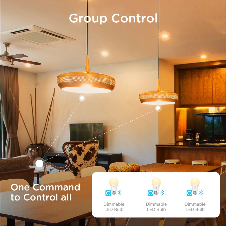 Govee - 2er-Set dimmbare LED-Lampen Smart MATTER A60 E27/9W/230V 2700-6500K Wi-Fi