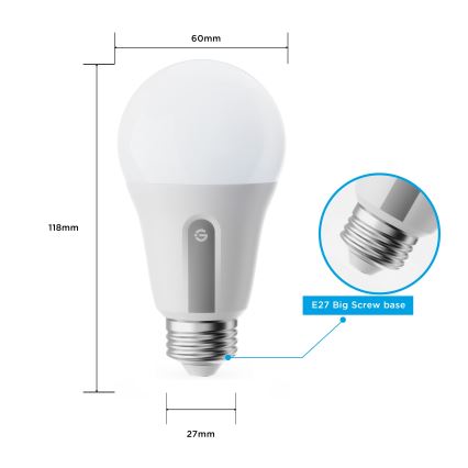 Govee - 2er-Set dimmbare LED-Lampen Smart MATTER A60 E27/9W/230V 2700-6500K Wi-Fi