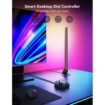 Govee - Smart Gaming Wi‑Fi LED-Paneele + Smart Dual-Controller Weiß Wi‑Fi