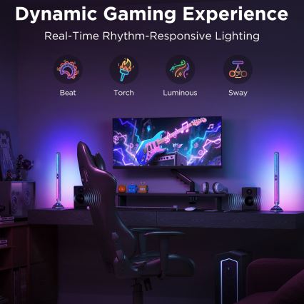 Govee - Smart RGBIC Gaming Pro Lichtpaneele Matter Wi-Fi
