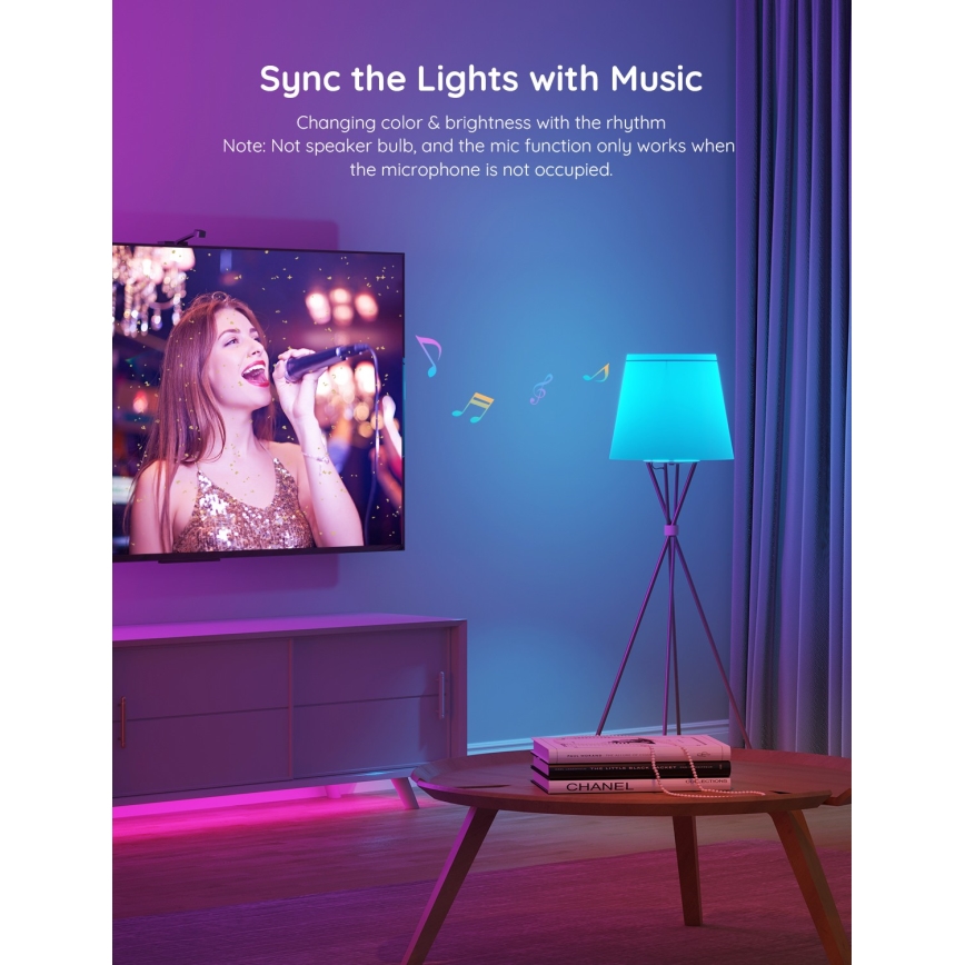 Govee - LED RGBWW dimmbares Leuchtmittel Smart MATTER E27/9W/230V 2700-6500K Wi-Fi