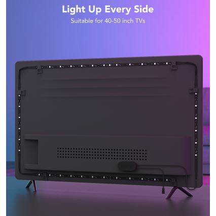 Govee - TV 40-50 SMART LED-Hintergrundbeleuchtung RGBIC Wi-Fi