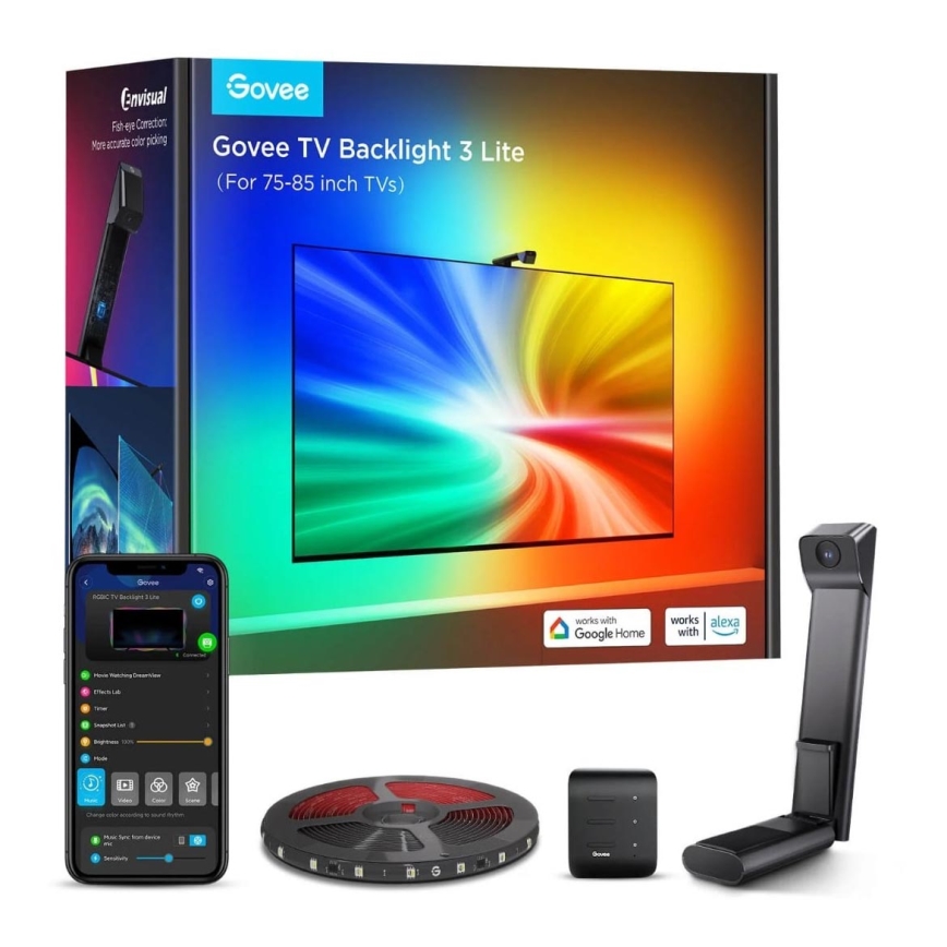 Govee - TV Backlight 3 Lite TV 75-85" SMART LED-Hintergrundbeleuchtung RGBICW Wi-Fi IP67