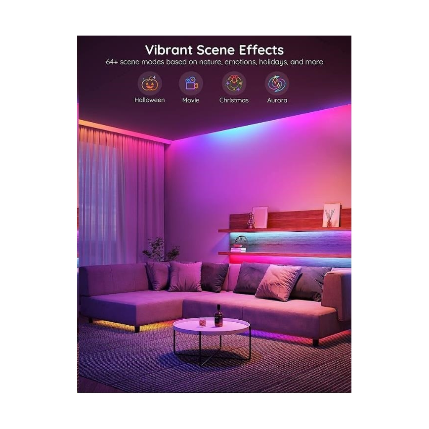 Govee - Wi-Fi RGBIC PRO Smart LED-Streifen 10 m