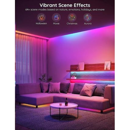 Govee - Wi-Fi RGBIC PRO Smart LED-Streifen 10m