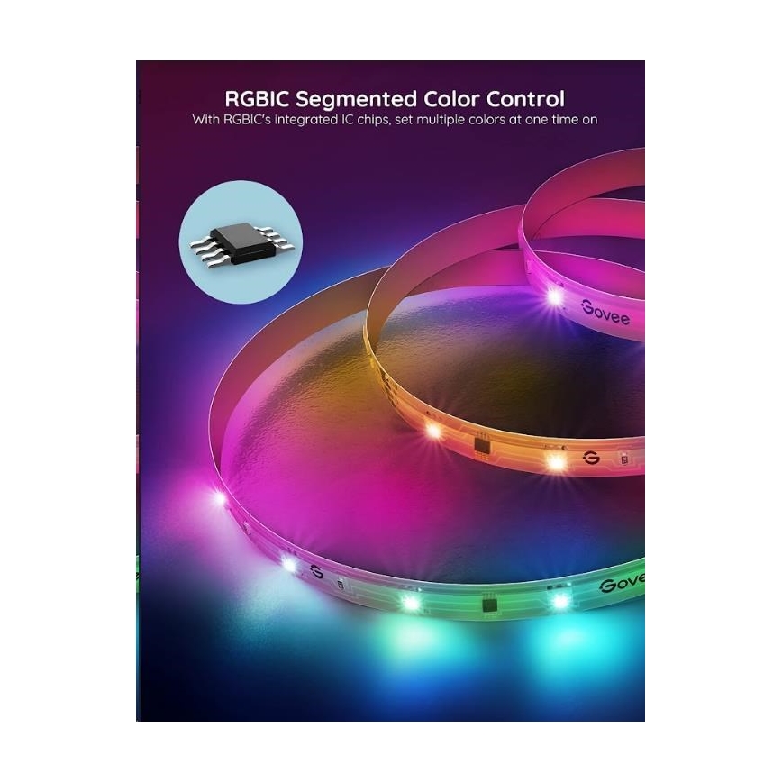 Govee - Wi-Fi RGBIC Smart PRO LED-Streifen 5m