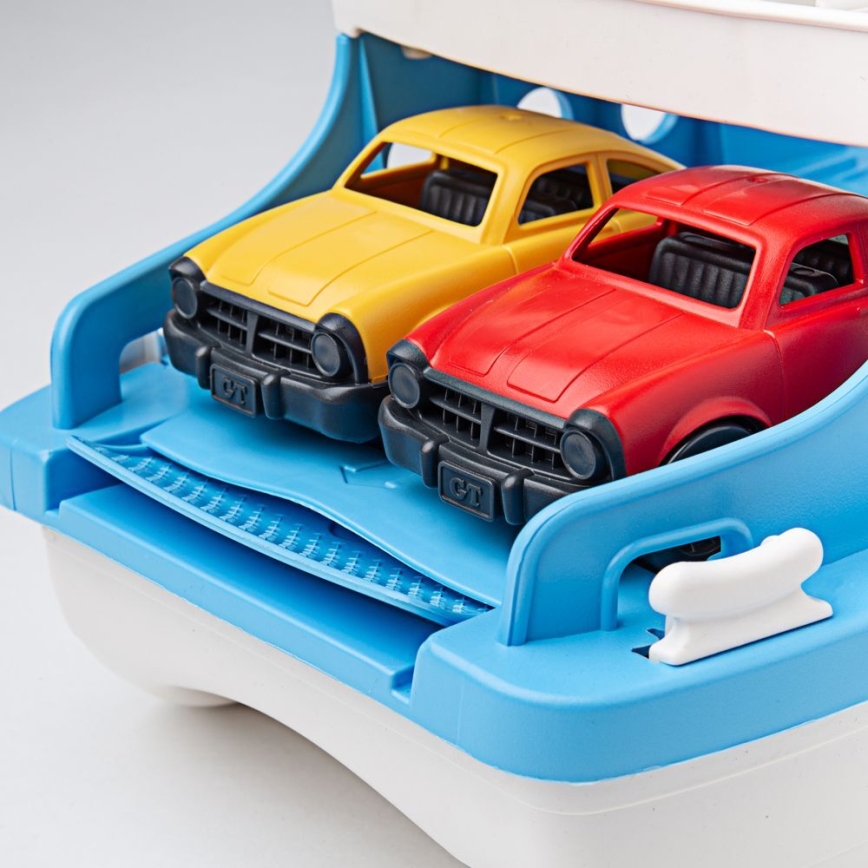 Green Toys - Fähre mit Autos weiß/blau