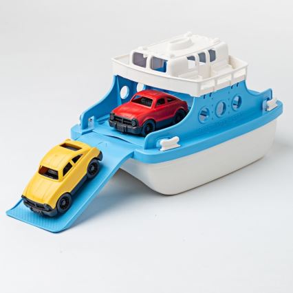Green Toys - Fähre mit Autos weiß/blau