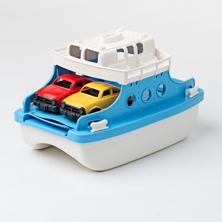Green Toys - Fähre mit Autos weiß/blau