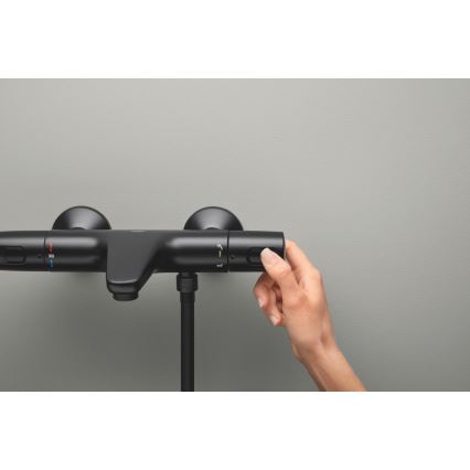 GROHE 1022162432 - Thermostat-Badewannenarmatur PRECISION TREND DN 15, schwarz