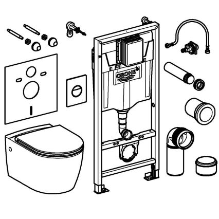 GROHE 103846SH00 - 5-in-1-Set SOLIDO 1,13 m Keramik/Weiß