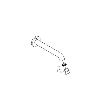 GROHE 13449AL1 - Badewannenablauf ESSENCE 221 mm Graphit