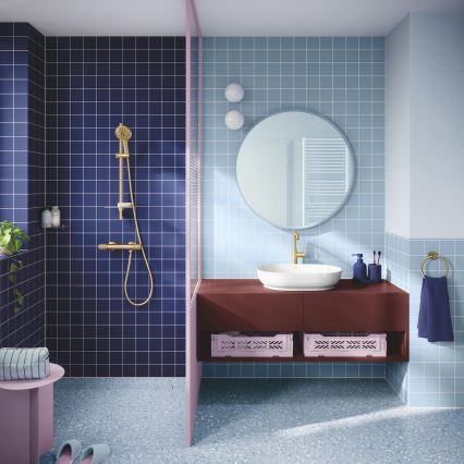 GROHE 134863GN00 - Handbrause VITALIO JOY+ 120 mm, gebürstetes Gold