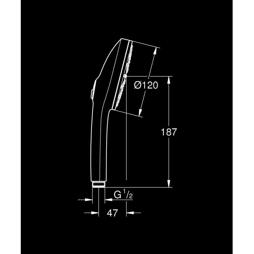 GROHE 1348640000 - Handbrause VITALIO JOY+ 120 mm glänzend verchromt