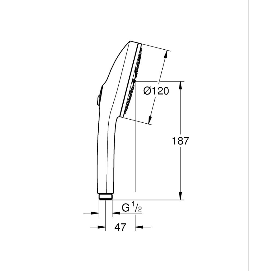 GROHE 134864AL00 - Handbrause VITALIO JOY+ 120 mm Graphit