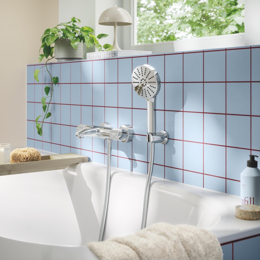 GROHE 1348650000 - Duschset VITALIO JOY+ 120 mm, glänzender Chrom