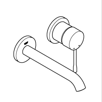 GROHE 19408DL1 - 2-Loch-Waschtischarmatur ESSENCE 183 mm, Bronze