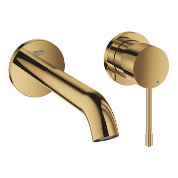 GROHE 19408GL1 - Waschtisch-Zweiloch-Armatur ESSENCE 183 mm Gold