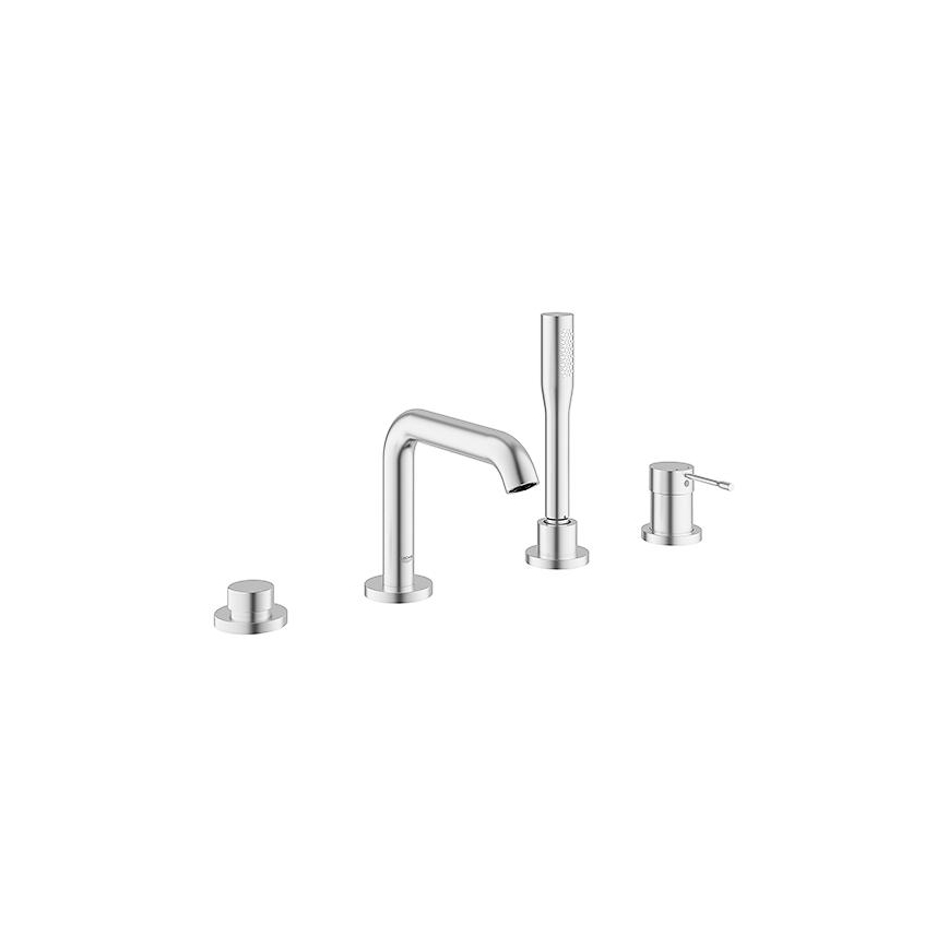 GROHE 19578DC1 - Vierloch-Badewannenkombination ESSENCE Edelstahl