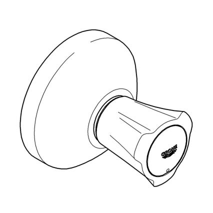 GROHE 19808001 - Bedienteil für Unterputzventil COSTA L, glänzender Chrom