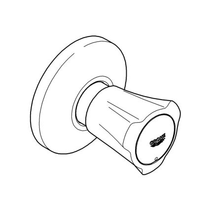 GROHE 19855001 - Oberteil für Unterputzventil COSTA L 10–35 mm Hochglanzchrom
