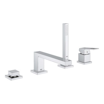 GROHE 19897001 - Vierloch-Wannenarmatur EUROCUBE, glänzender Chrom