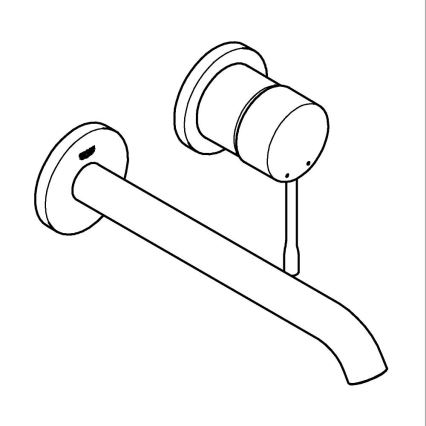 GROHE 19967001 - Waschtischarmatur ESSENCE 110 mm glänzender Chrom