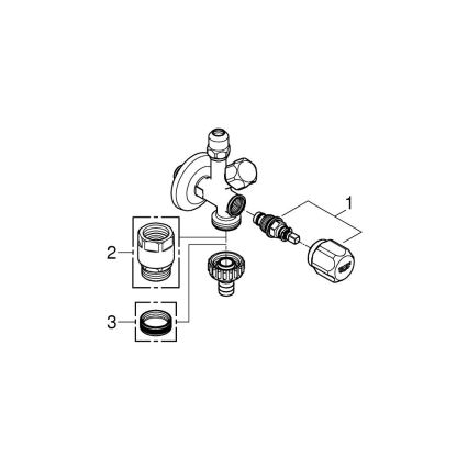 GROHE 22035000 - Kombi-Eckventil UNIVERSAL DN 15 glänzender Chrom