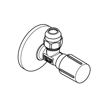 GROHE 22037GN0 - Eckventil UNIVERSAL G12” × G38” Messing