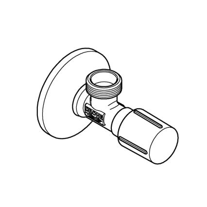 GROHE 22043000 - Eckventil UNIVERSAL DN 15, glänzender Chrom