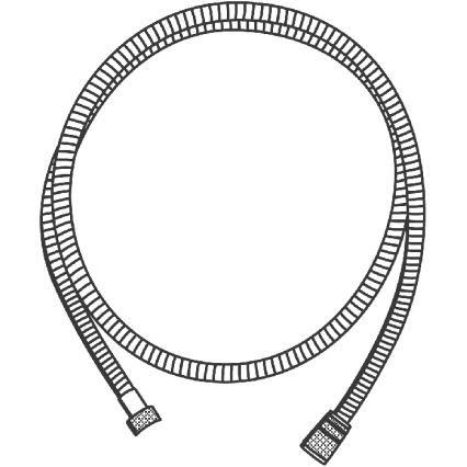 GROHE 22100000 - Duschschlauch VITALIOFLEX METAL LONG-LIFE 1750 mm, verchromt