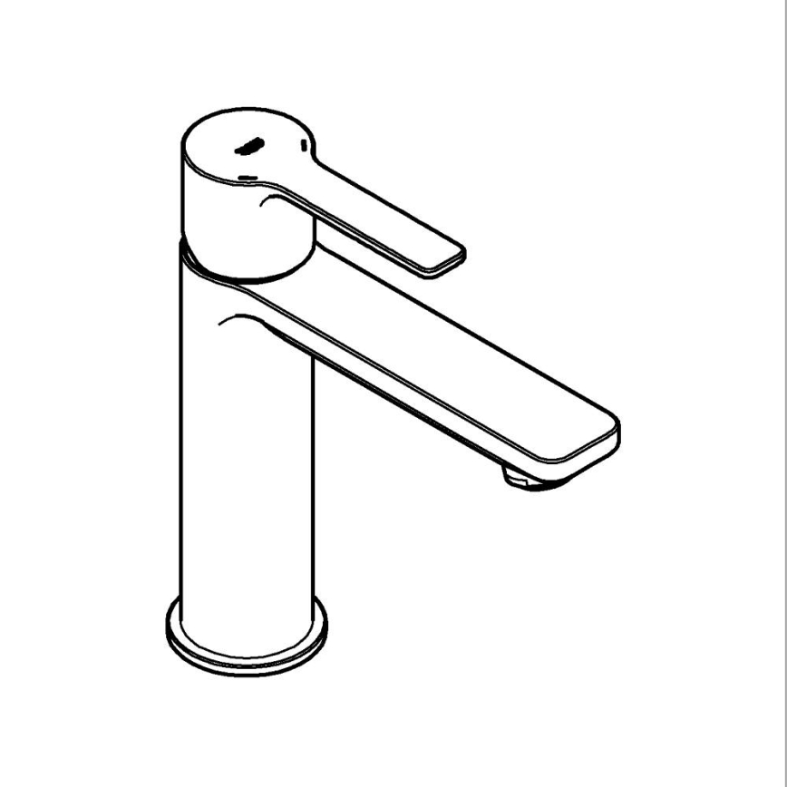 GROHE 23106001 - Waschtischarmatur LINEARE, Größe S, glänzender Chrom