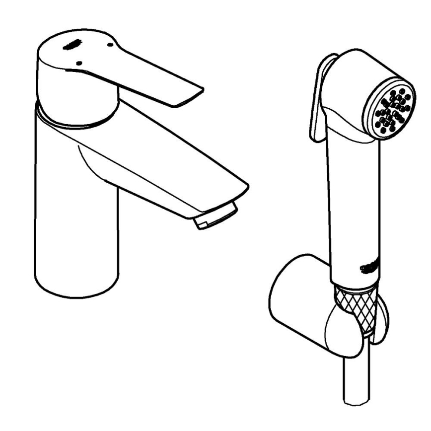 GROHE 23123003 - Waschtischarmatur START 165 mm, glänzender Chrom