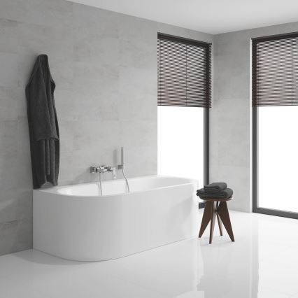 GROHE 23141000 - Badewannen-Set mit Armatur EUROCUBE DN 15, Hochglanz-Chrom