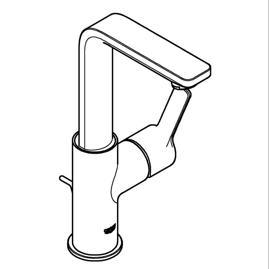 GROHE 23296001 - Waschtischarmatur LINEARE, Größe L, glänzender Chrom