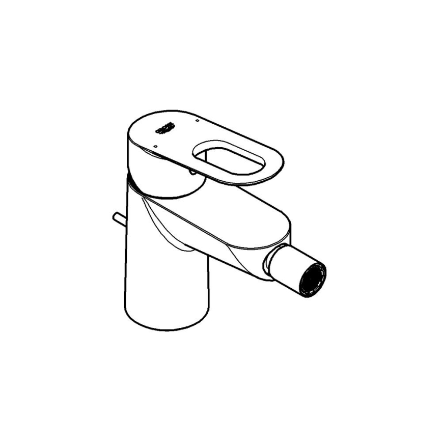 GROHE 23338000 - Bidetarmatur BAULOOP, glänzender Chrom