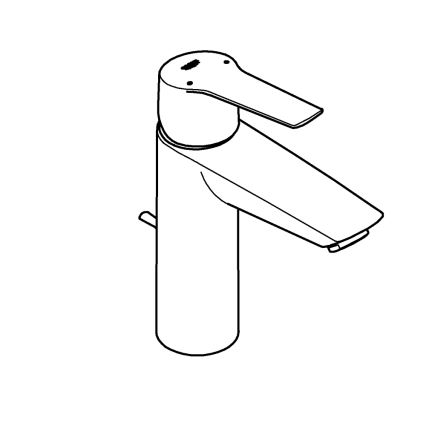 GROHE 234552432 - Waschtischarmatur START 192 mm schwarz