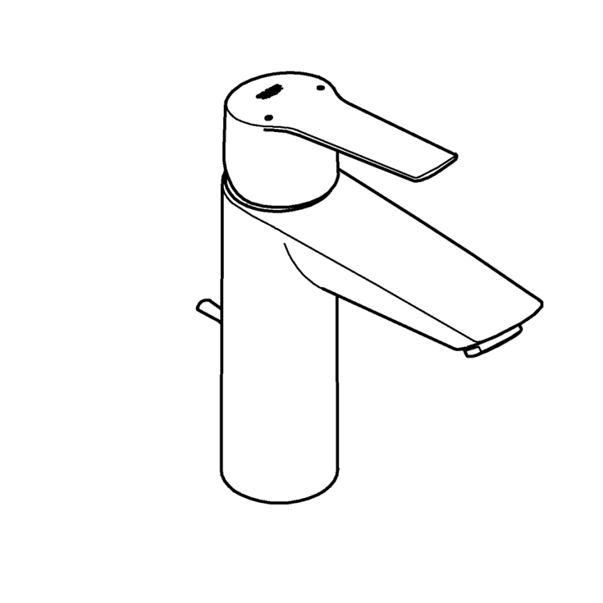 GROHE 234552432 - Waschtischarmatur START 192 mm schwarz