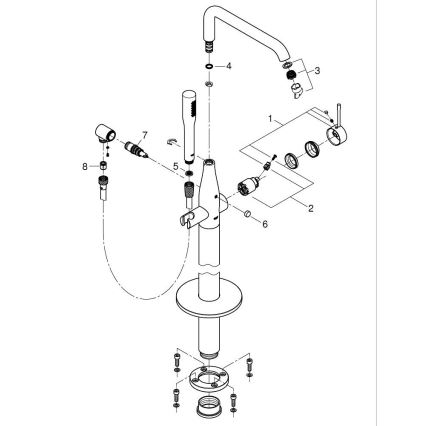 GROHE 23491DC1 - Badewannenarmatur ESSENCE, 277 mm, Edelstahl
